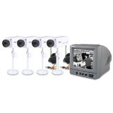 Swann DIY Security Kit w/2 Real & 2 Imitation Cameras & Monitoring System