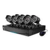 Swann SWDVK-163428S-US DVR16-3425 16 Channel 960H Digital Video Recorder and 8 x PRO-735 Cameras (Black)