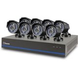Swann 8 Channel Security System with 1TB Hard Drive, 8 1MP Cameras, 720P SDI DVR, and 82′ Night Vision