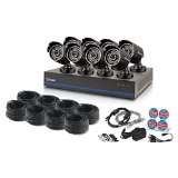 Swann 8 Channel 1080p TVI DVR Security System with 8 1080p Cameras, 2TB Hard Drive, and 100′ Night Vision