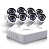 Swann SWDVK-81508W-US DVR8-1500 8-Channel Compact D1 Digital Video Recorder and 8 x PRO-540 Cameras (White)