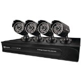 Swann SWDVK-832504-US DVR8-3250 8 Channel 960H Digital Video Recorder and 4 Bullet 650 TV Line Cameras (Black)